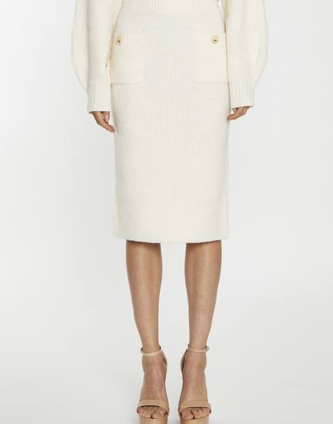 Glamorous Midi skirt in dark cream - view 1