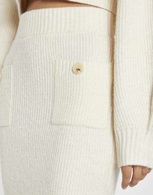 Glamorous Midi skirt in dark cream, 4 of 4