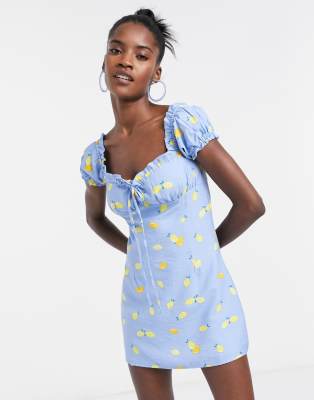 lemon mini dress