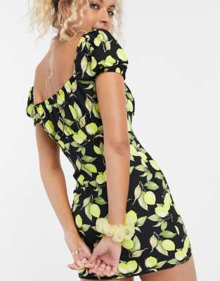 lemon mini dress