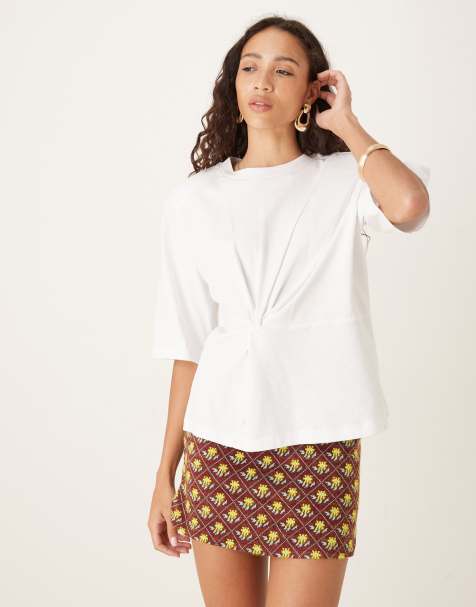 Glamorous Mini skirt in claret multi