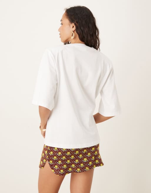 Glamorous Mini skirt in claret multi, 4 of 5