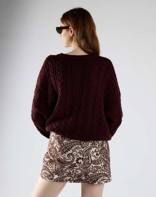 Glamorous Mini skirt in white brown paisley, 2 of 4