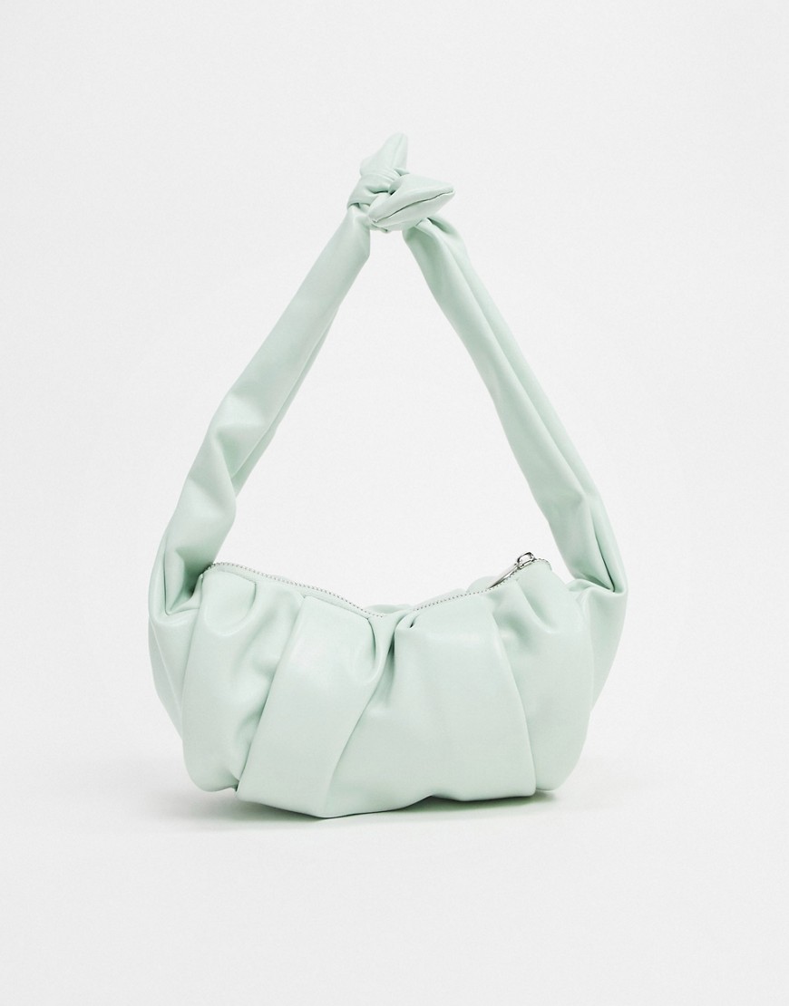 Glamorous - Mini-tas met geknoopt handvat-Groen
