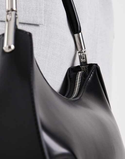 Glamorous - Minimalistische schoudertas in zwart, 4 van 4