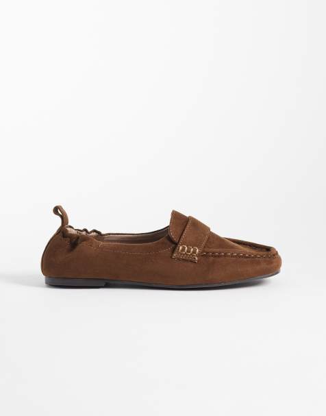 Glamorous - Mocasines marrones de antelina - view 1