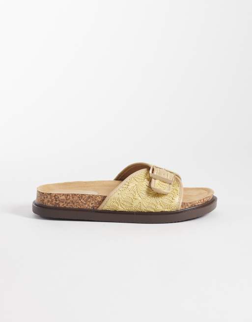 Glamorous - Naturfarvede flade vævede sandaler, 2 af 4