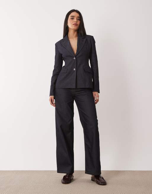 Glamorous – Taliowany zestaw w ciemnym kolorze indygo, 2 z 3