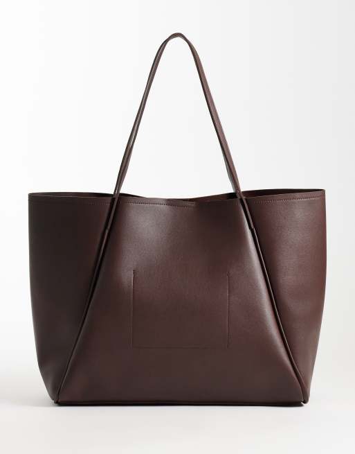 Glamorous Oversize-Shopper in Dunkelbraun, 4 von 4