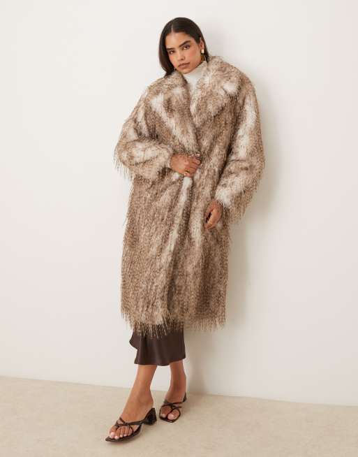 Glamorous Oversized faux feather fur coat in feather fur, 2 of 4