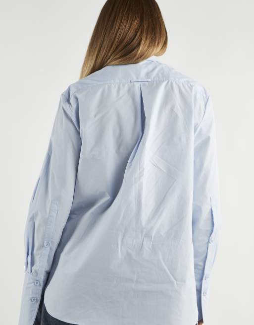 Glamorous Oversized shirt in light blue, 4 of 4