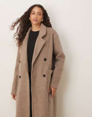 Glamorous Oversized Tailored Coat In Neutral