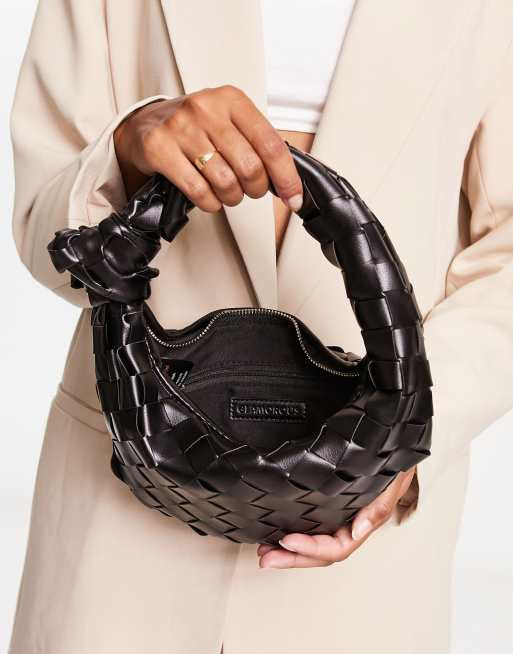 Glamorous Petit sac à main tressé Noir ASOS
