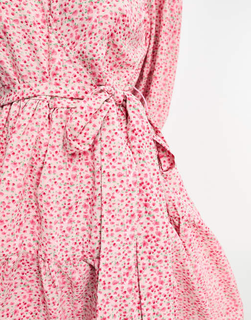 Ganni barra new arrivals crepe dress pink