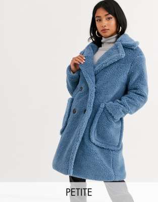 asos petite teddy coat