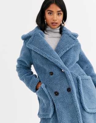 asos petite teddy coat