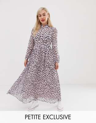 dalmatian print maxi dress