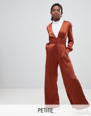 satin jumpsuit petite