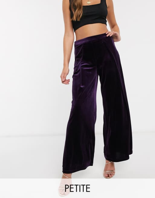 Petite 2025 velvet pants