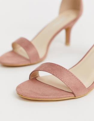 pink kitten heel sandals uk