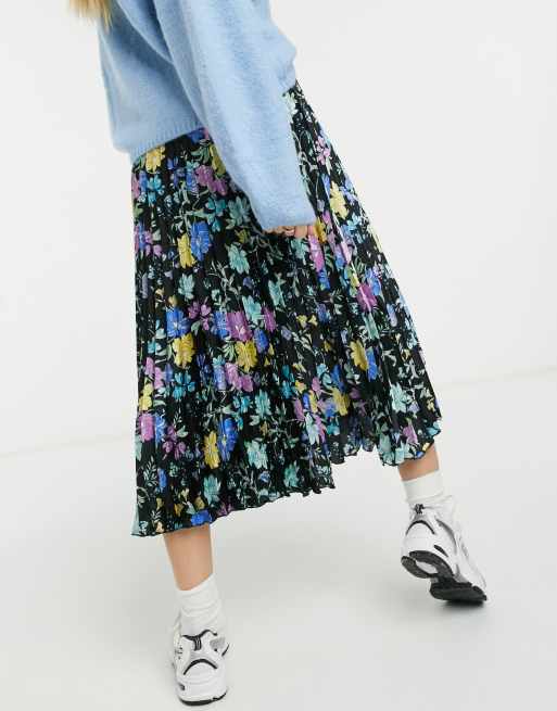 Floral midi 2025 skirt winter