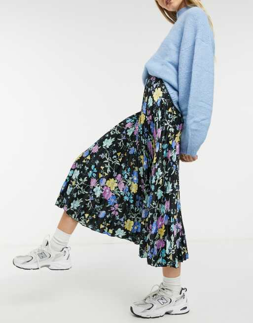 Floral midi 2025 skirt winter