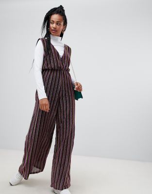 glitter stripe jumpsuit