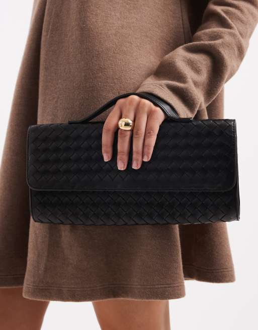 Glamorous - Pochette intrecciata nera, 4 di 4