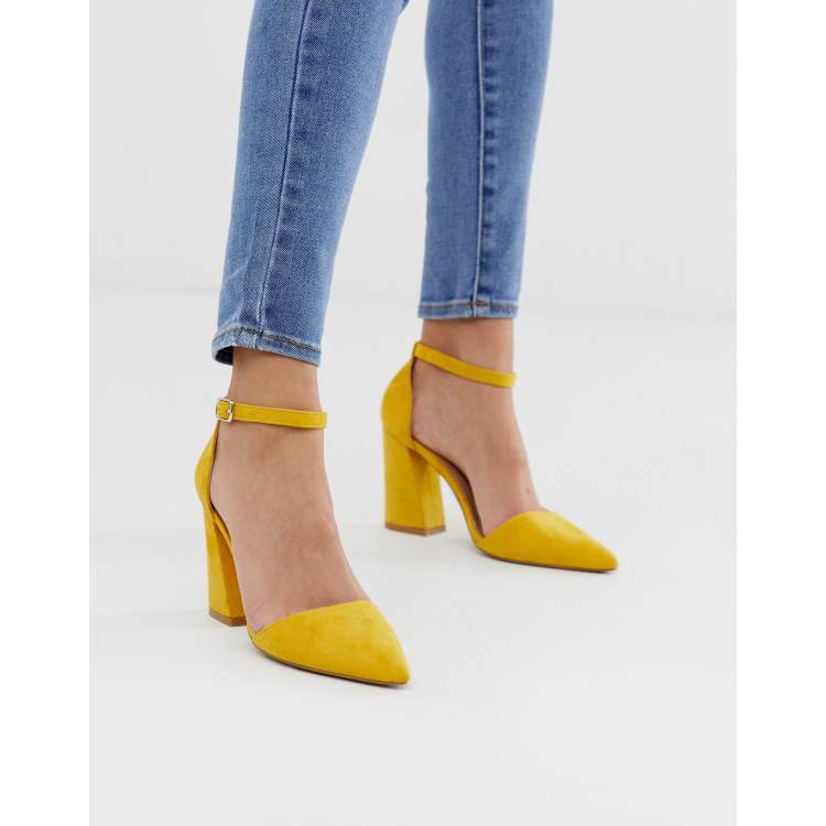 Asos shop mustard heels