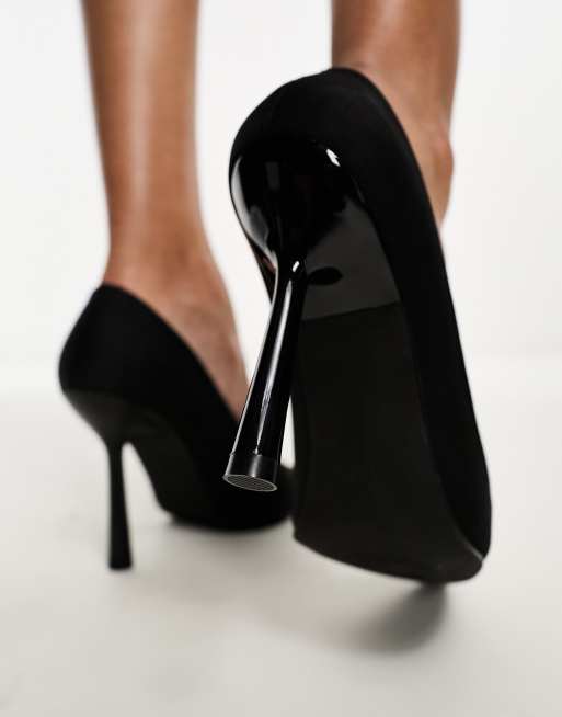 Glamorous pointed high heeled pumps in black, 4 of 4