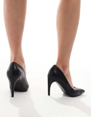 Glamorous Pointed High Heeled Pumps In Black