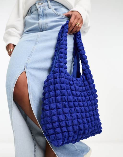 Cobalt Blue and White Mini Bag