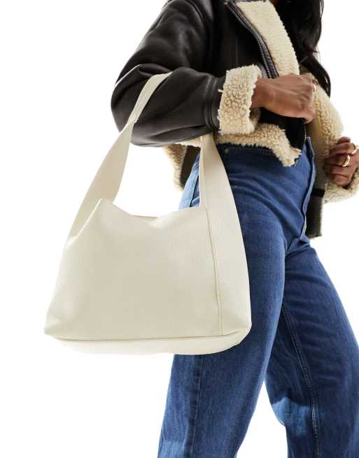  Glamorous PU tote bag in cream