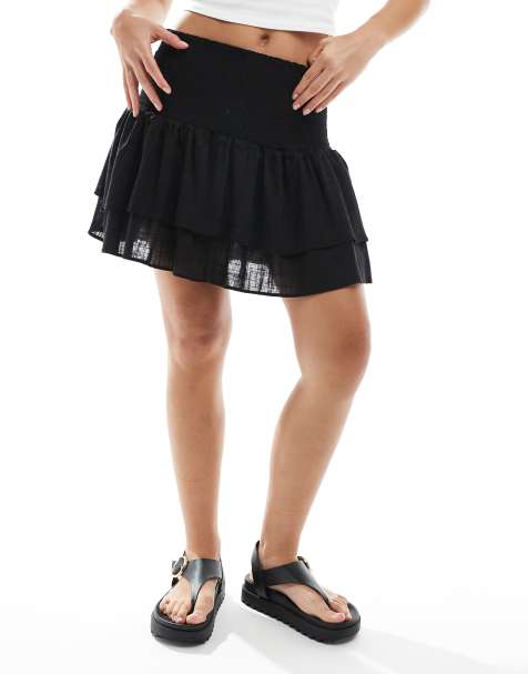 Glamorous rara mini skirt in black
