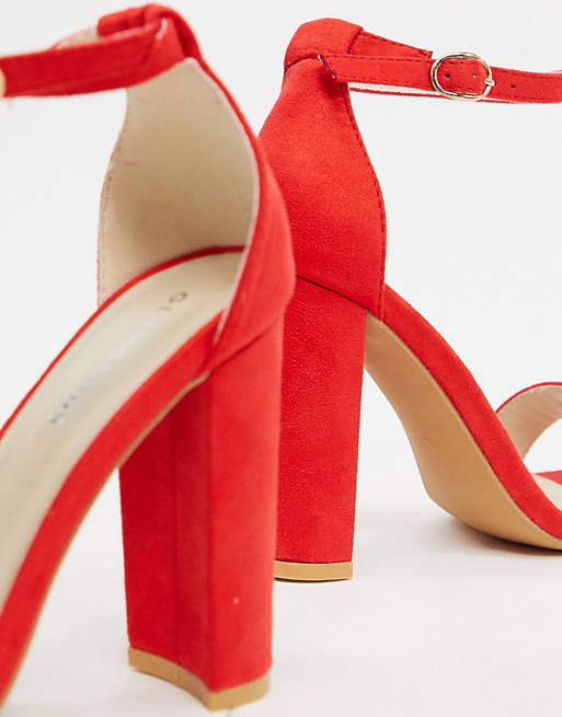 parallel fjendtlighed Krav Glamorous — Røde sko med høje hæle | ASOS