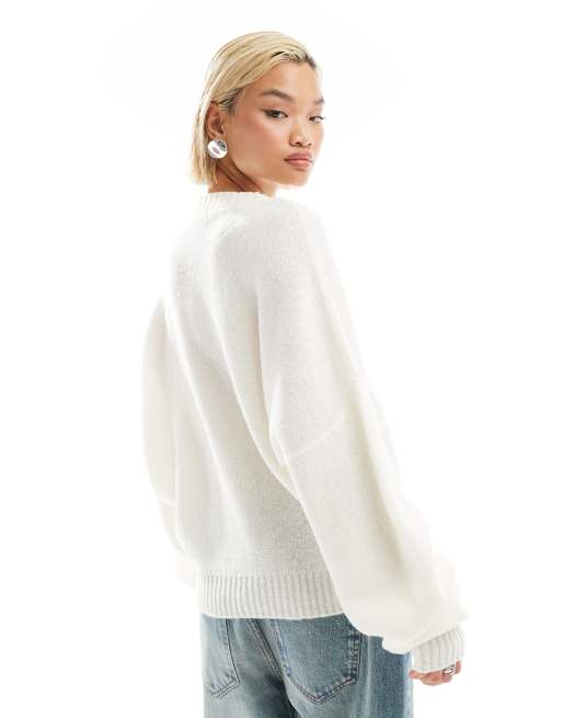 Relaxed Cream Sweater. retail