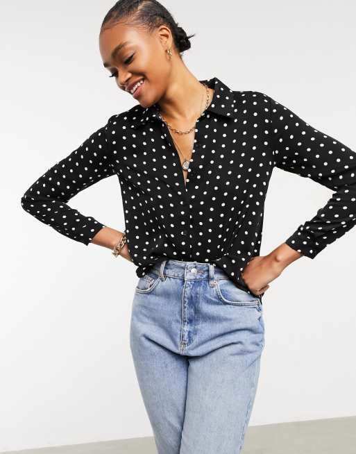 ASOS DESIGN relaxed t-shirt with polka dot print