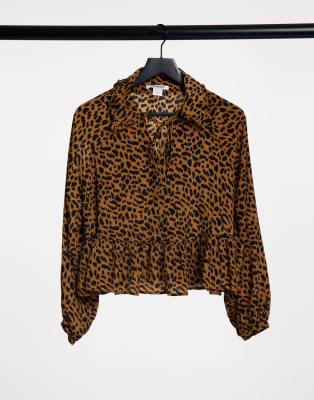 leopard print bib