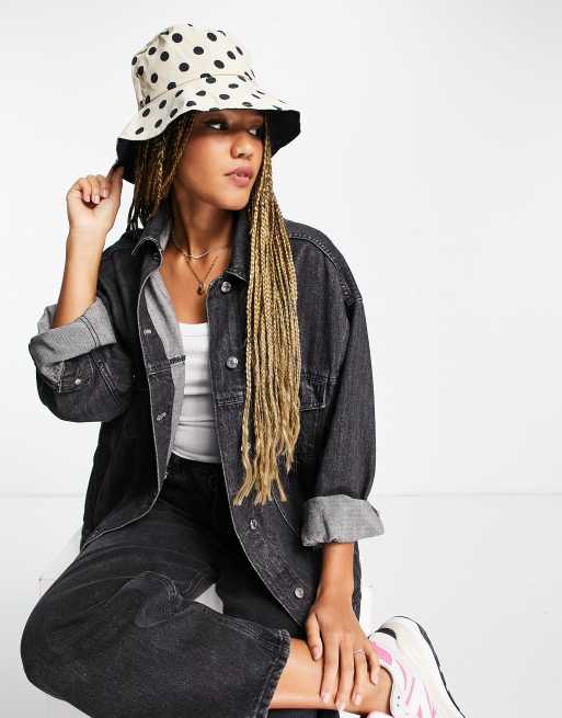 Glamorous Reversible bucket hat in polka dot, 4 of 4