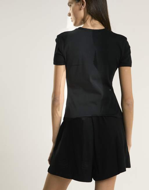 Glamorous Ribbed round-neck crop-top in black, 2 of 4