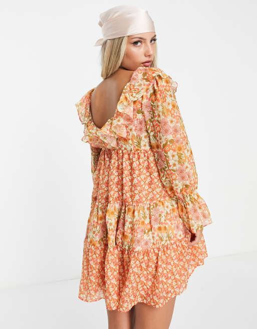 Robe babydoll fleurie store