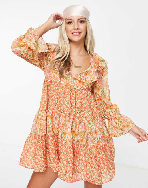 Robe babydoll fleurie 2025