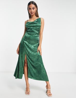 Robe Longue à Bretelles Vert Fille | La Halle