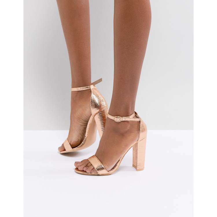 Rose gold store shoes asos