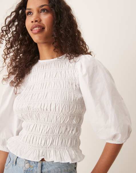 Glamorous Round neck tops in white - view 1