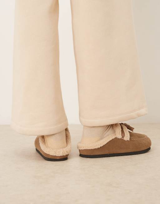 Glamorous - Sabot soffici color tortora, 2 di 4
