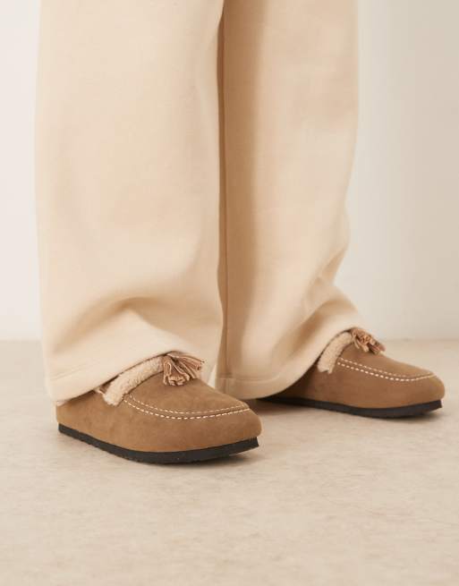 Glamorous - Sabot soffici color tortora, 4 di 4