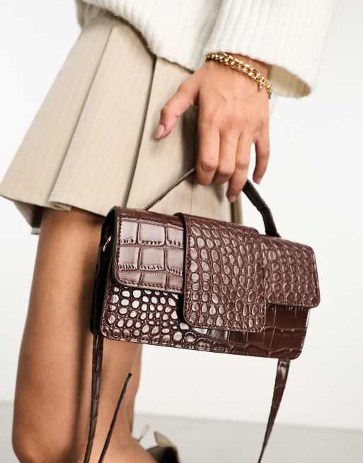 Sac imitation croco outlet zara