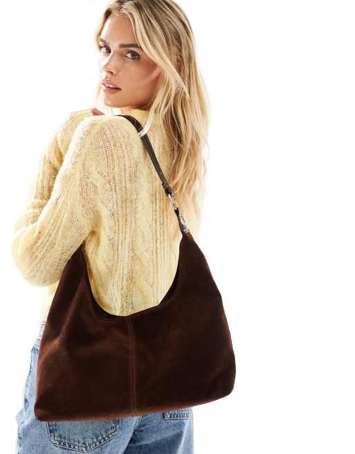 Glamorous - Sac porté épaule souple en daim - Fauve, 4 de 4