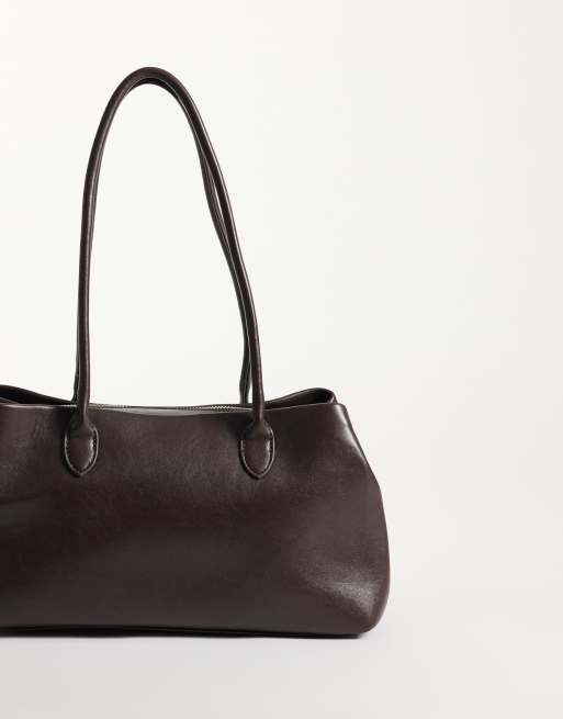 Glamorous sac structuré marron foncé, 4 de 4